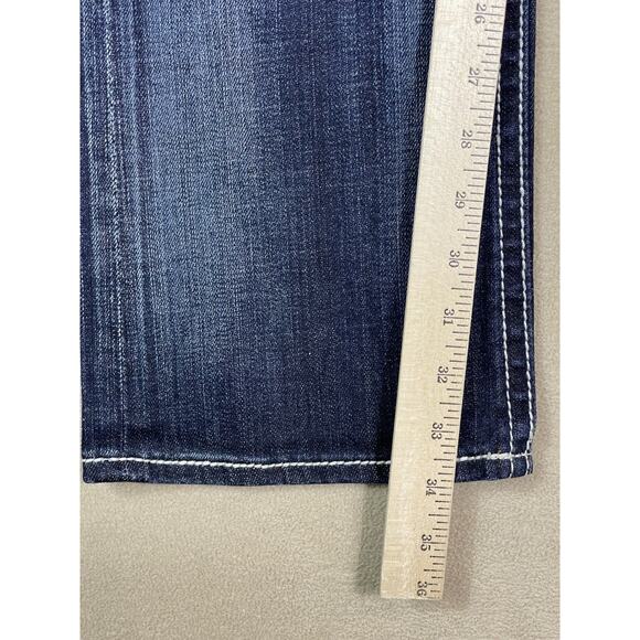 Rock Revival Jeans Womens 30 Blue‎ Sasha Straight Embroidered Low Rise Regular - Picture 9 of 16